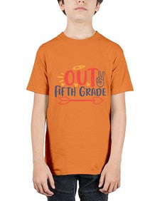 peace out fifth grade 619# - fifth grade - Youth Tee Unisex