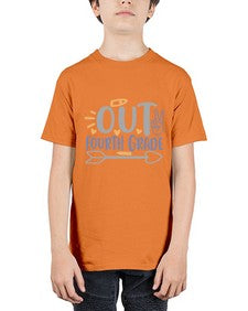 peace out fourth grade 627# - fourth grade - Youth Tee Unisex