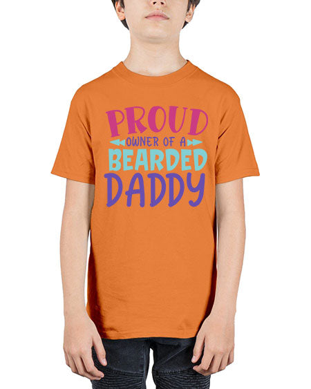 proud owner of a bearded daddy Style 197# - baby - Youth Tee Unisex