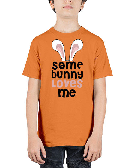 some bunny loves me - rabbit - Youth Tee Unisex