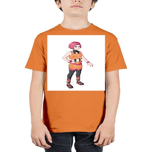 street girl wear orange outfit16# - anime - Youth Tee Unisex