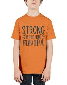 strong is the new beautiful Style 68# - motivation - Youth Tee Unisex