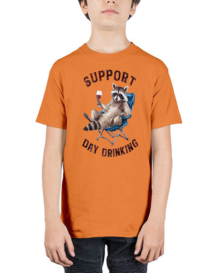 support day drinking 67# - raccoon - Youth Tee Unisex