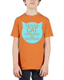 the entire cat popluation is my bestfriend - cats - Youth Tee Unisex