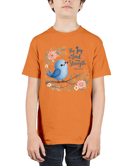 the joy of the lord is my strength 73# - birds - Youth Tee Unisex