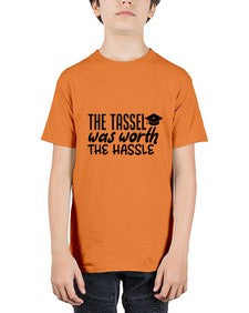 the tassel was worth the hassle 943# - graduation - Youth Tee Unisex