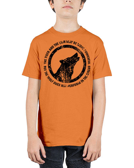 the tiger and the lion may be more powerful - wolf - Youth Tee Unisex