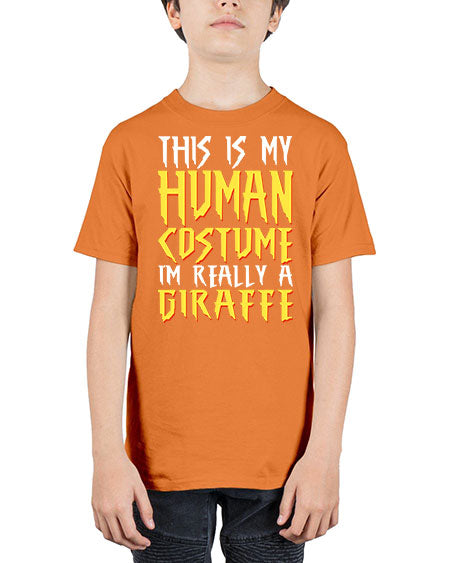 this is my human costume im really a giraffe - giraffee - Youth Tee Unisex