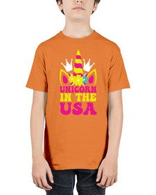 unicorn in the usa 463# - unicorn - Youth Tee Unisex