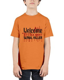 welcome lets talk about serial killer 1243# - true crime - Youth Tee Unisex