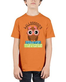 whooos ready for third grade girl 1010# - third grade - Youth Tee Unisex