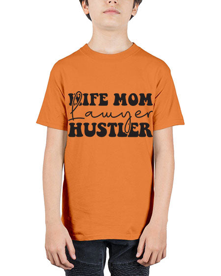 wife mom lawyer hustler 1640# - lawyer - Youth Tee Unisex