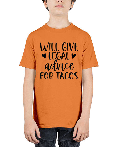 will give legal advice for tacos 1645# - lawyer - Youth Tee Unisex