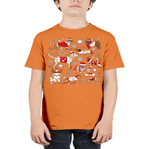 x mas dogs shirt 248# - dogs - Youth Tee Unisex