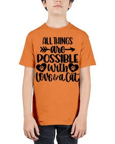 All Things Are Possible Style 75# - cats - Youth Tee Unisex