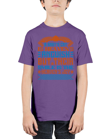 A baby’s cry is heaven’s anguish but their smile is the heaven’s joy Style 262# - baby - Youth Tee Unisex