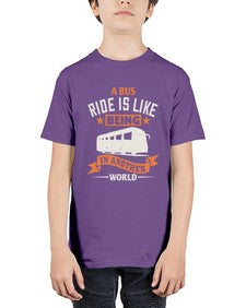 A bus ride is like being in another world 1# - bus - Youth Tee Unisex