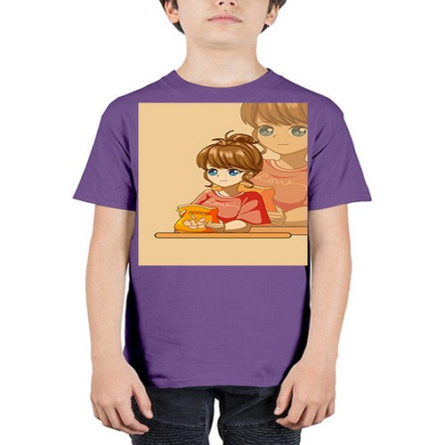 A cute girl with potato 114# - anime - Youth Tee Unisex