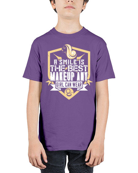 A smile is the best makeup any girl can wear Style 261# - beauty - fashion - Youth Tee Unisex