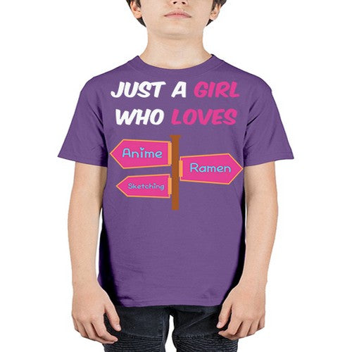 AGirl Who Love Anime Ramen Anime 189# - anime - Youth Tee Unisex