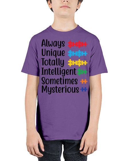 Always Unique Style 42# - autism - Youth Tee Unisex