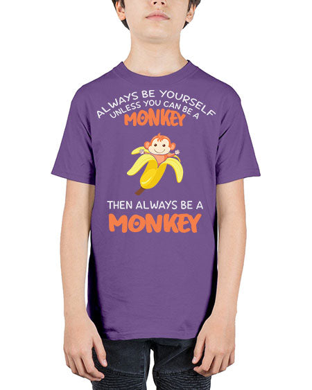 Alwaysbe a Monkey Banana 1# - monkey - Youth Tee Unisex