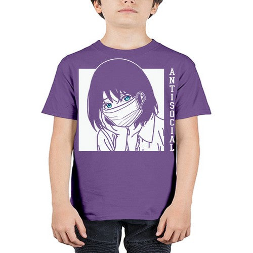 Anti Social Japanese Text Anime Anime 221# - anime - Youth Tee Unisex