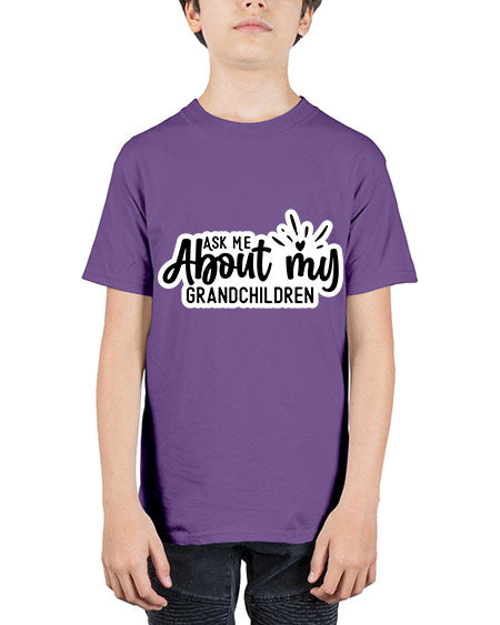 Ask Me About My Grandchildren 271# - baby - Youth Tee Unisex