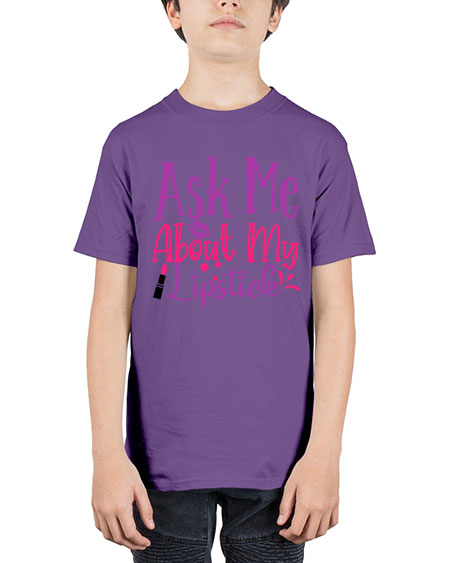Ask Me About My Lipstick Style 254# - beauty - fashion - Youth Tee Unisex