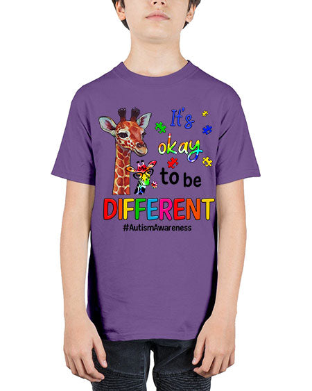 Autism Giraffe - autism - Youth Tee Unisex