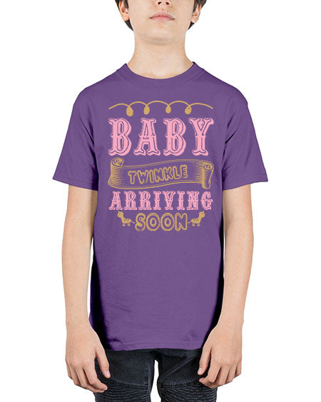 Baby Rwinkle arriving soon Style 30# - baby shower - Youth Tee Unisex