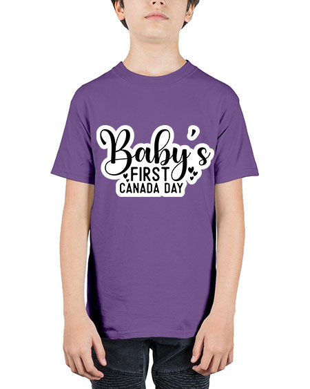 Baby s First Canada Day 275# - baby - Youth Tee Unisex