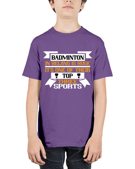 Badminton in beijing is huge its one of their top three sports 1672# - badminton - Youth Tee Unisex