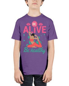 Be Alive be Healthy 112# - yoga - Youth Tee Unisex