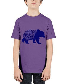 BearMandala 253# - mandala - Youth Tee Unisex
