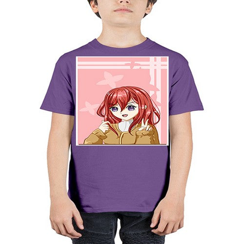 Beautiful and pretty little girl red long hair with 106# - anime - Youth Tee Unisex