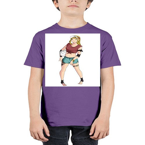 Beautiful girl volley in summer beach 38# - anime - Youth Tee Unisex