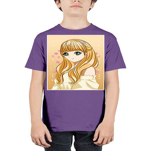 Beautiful princess blonde hair 147# - anime - Youth Tee Unisex