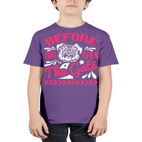 Before You Open The Gate Style 17# - dogs - Youth Tee Unisex