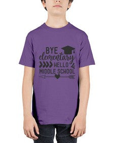 Bye elementary hello middle school 31# - eighth grade - Youth Tee Unisex
