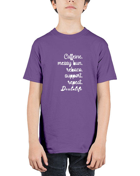Caffeinemessybunrebozospportrepeatdoulalife645# - doubla - Youth Tee Unisex
