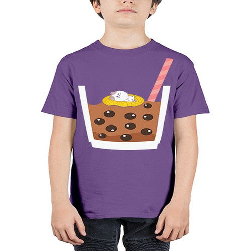 Cat Boba Tea Anime Kawaii Anime 224# - anime - Youth Tee Unisex