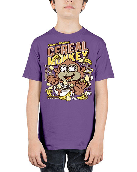 Cereal Monkey - monkey - Youth Tee Unisex