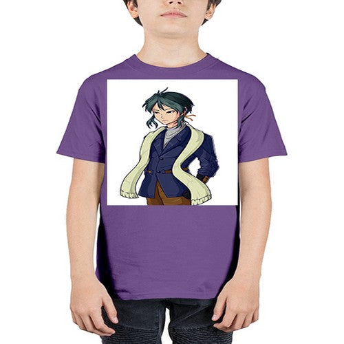 Cool man wearing shawl 59# - anime - Youth Tee Unisex