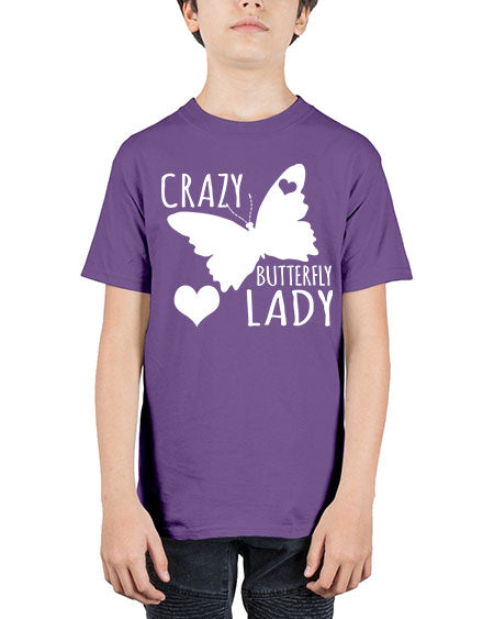 Crayz butterfly lady - butterfly - Youth Tee Unisex