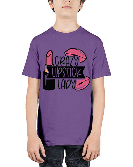 Crazy Lipstick Lady Style 108# - beauty - fashion - Youth Tee Unisex