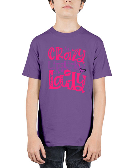Crazy Lipstick Lady Style 241# - beauty - fashion - Youth Tee Unisex