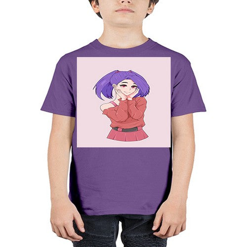 Cute girl with cute pose 138# - anime - Youth Tee Unisex