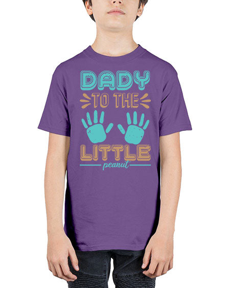Dady to the little peanut Style 71# - baby shower - Youth Tee Unisex