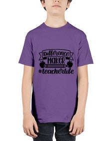 Difference Maker Teacher Life Style 711# - teacher - Youth Tee Unisex